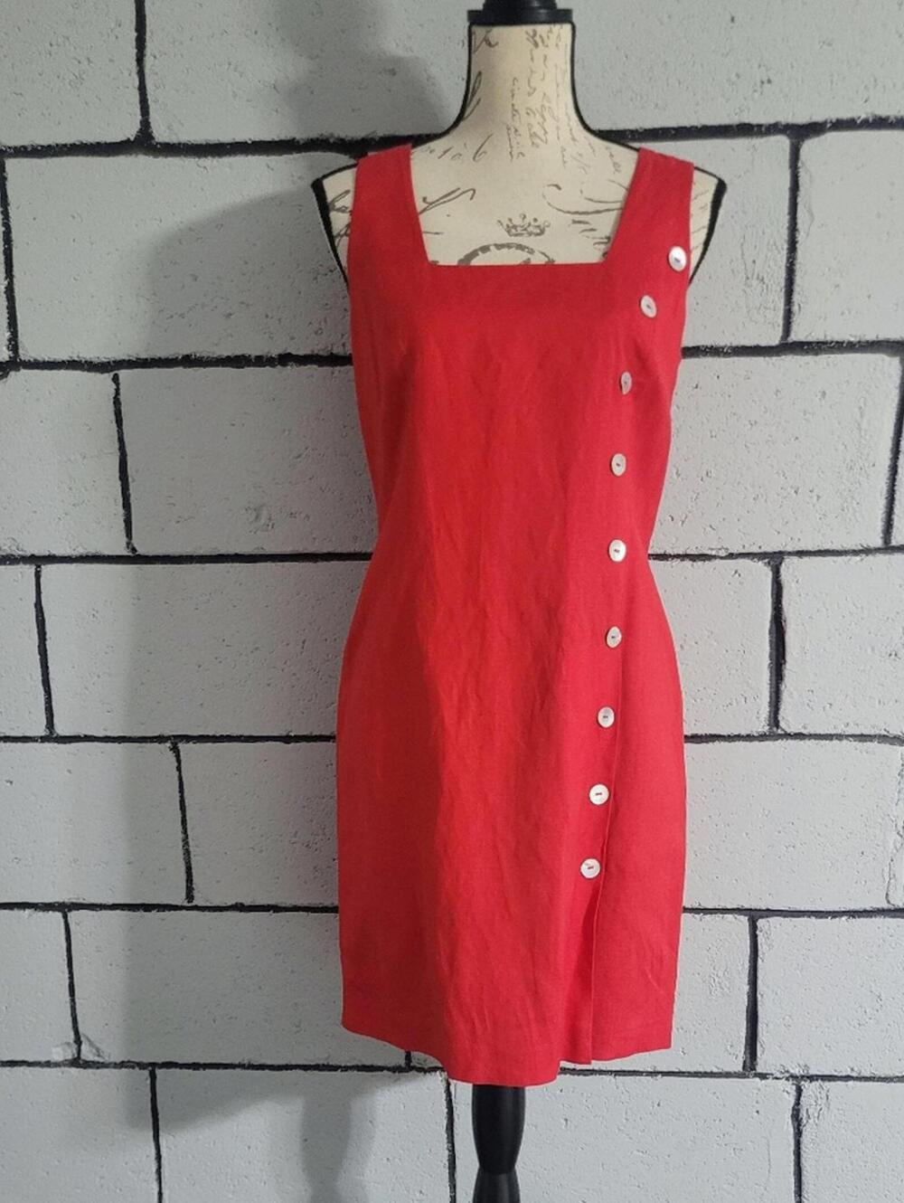 BUNDLE SALE!  NWOT SPIEGEL Red Dress w/ buttons Sz 4